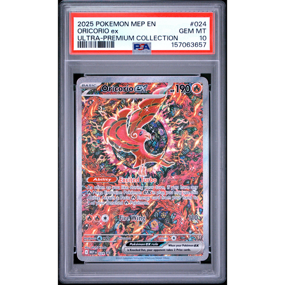 Pokémon TCG: Oricorio Ex #024 PSA 10 - Mega Evolution Promo