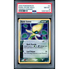 Pokémon TCG: Dark Celebi 4 PSA 8 Holo - Hidden Legends
