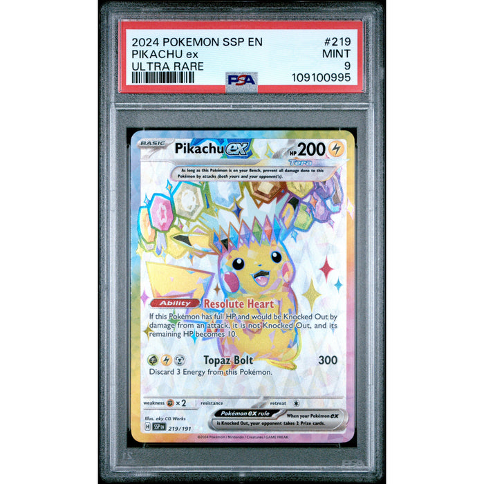 Pokémon TCG: Pikachu Ex #219 PSA 9-109100995
