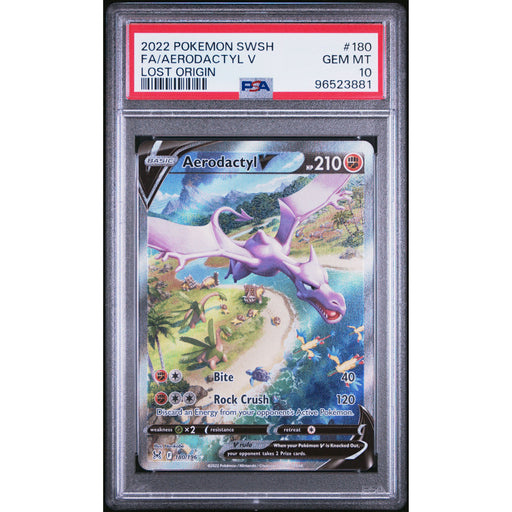 Pokémon TCG: Aerodactyl V #180 PSA 10-96523881