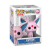 Funko POP! Pokemon: Espeon - #884 by Funko comes in a box featuring Espeon’s image and official branding. Inside, the figure depicts Espeon, a pink, cat-like Pokémon with large ears and a red gem on its forehead.