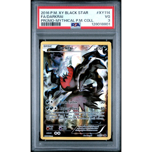 Pokémon TCG: Darkrai XY114 PSA 3 - XY Black Star Promo