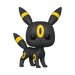 Funko POP! Pokemon: Jumbo Umbreon (#950) by Funko, Inc. is a large vinyl figure depicting the black, cat-like Pokémon Umbreon with prominent yellow rings on its body, head, and tail, standing on four legs against a plain white background.
