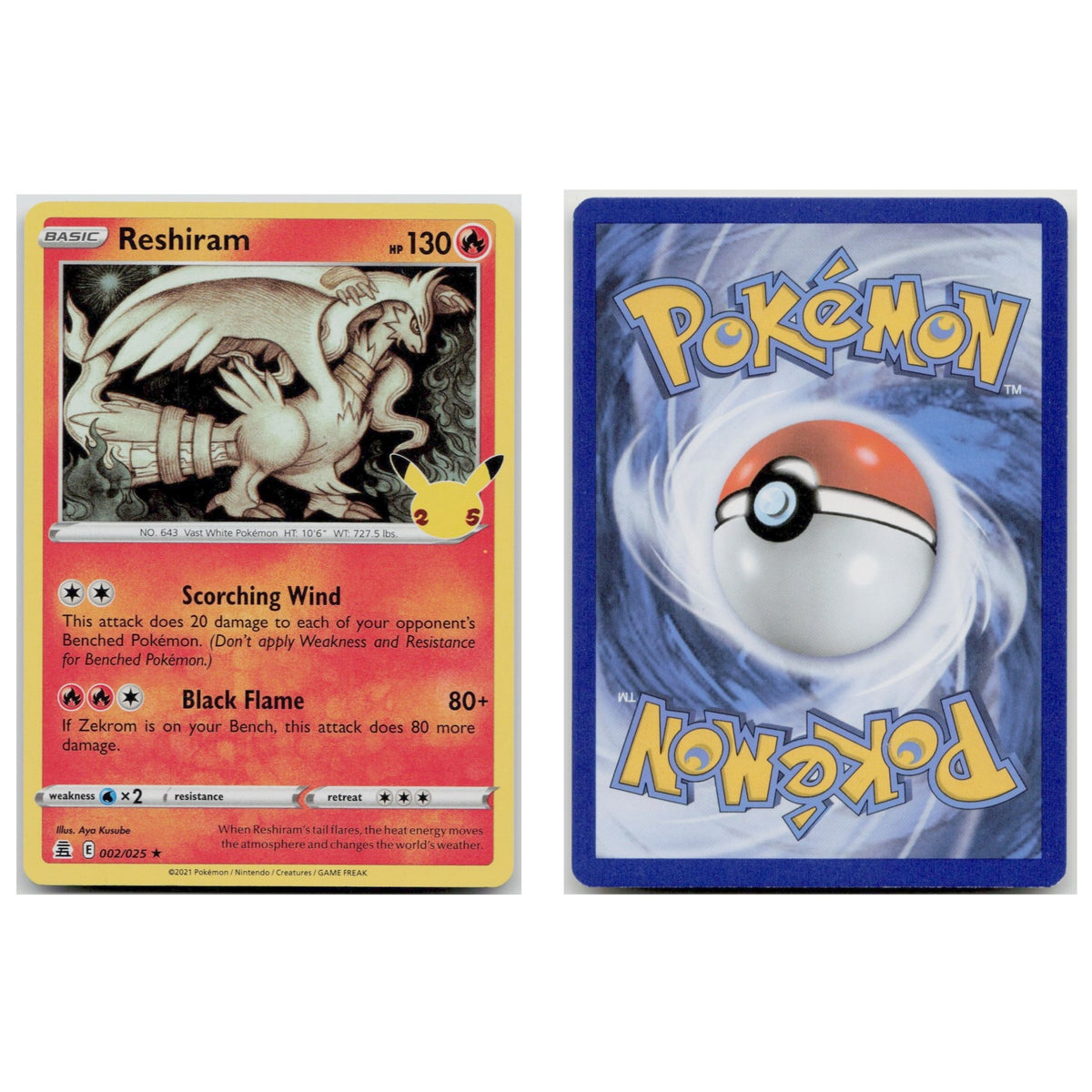 Pokémon TCG, Reshiram (Celebrations #2)