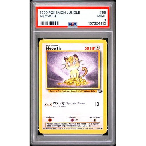 Pokémon TCG: Meowth #56 PSA 9-157304110