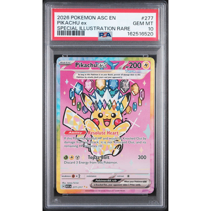 Pokémon TCG: Pikachu Ex #277 PSA 10-162516520