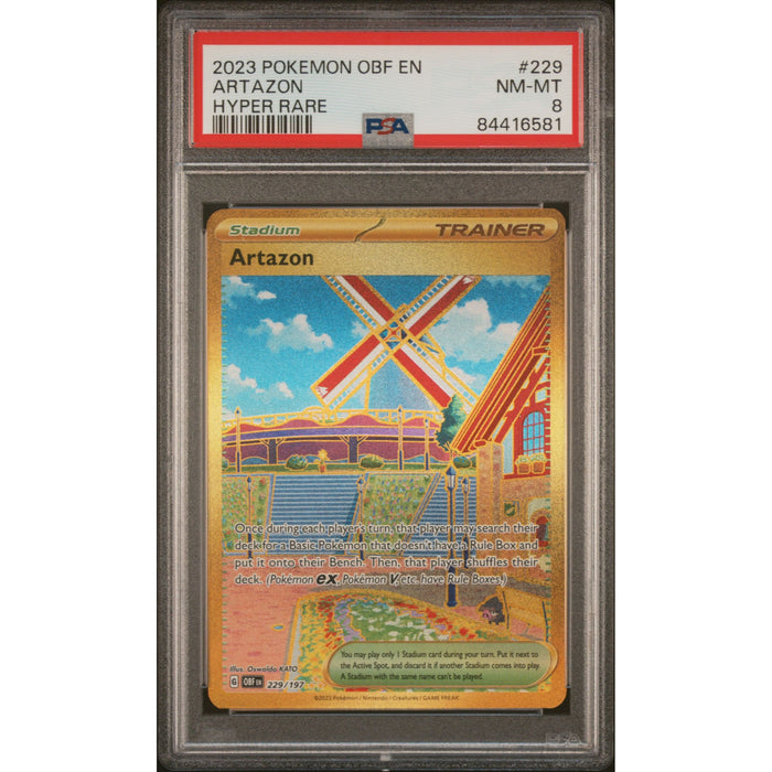 Pokémon TCG: Artazon 229 PSA 8 - Obsidian Flames