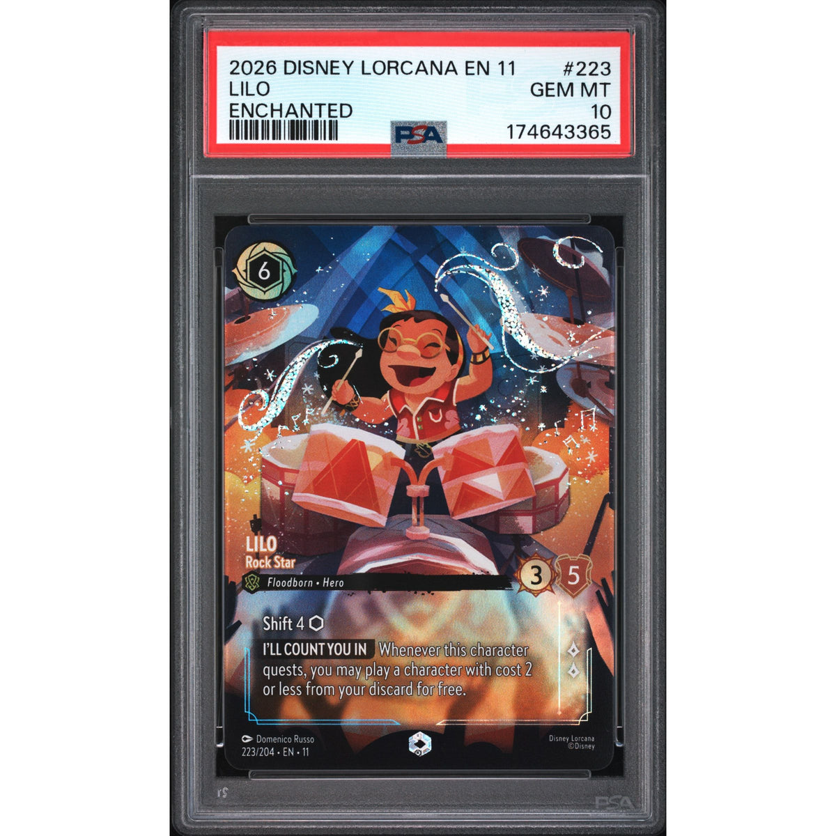 Lorcana: Lilo #223 PSA 10-174643365