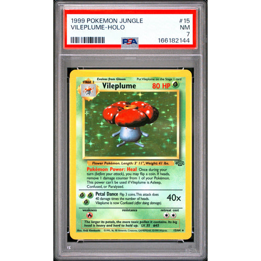 Pokémon TCG: Vileplume Holo #15 PSA 7-166182144