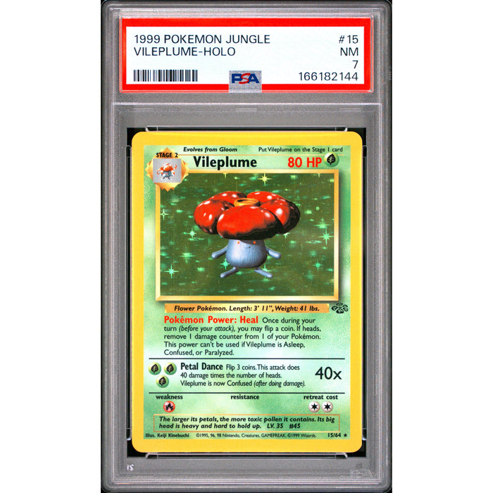 Pokémon TCG: Vileplume Holo #15 PSA 7-166182144