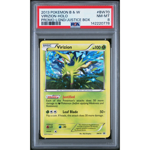 Pokémon TCG: Virizion BW70 PSA 8 Holo - Black & White Promo-142220778
