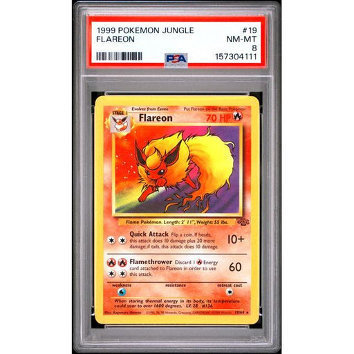 Pokémon TCG: Flareon #19 PSA 8-157304111
