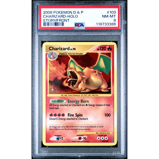 Pokémon TCG: Charizard 103 PSA 8 Holo - Stormfront