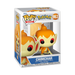 Funko POP! Pokemon: Chimchar - #963 vinyl figure by Funko, featuring the orange Pokémon with large ears and a flame-like curled tail, displayed in its box with a clear packaging window.