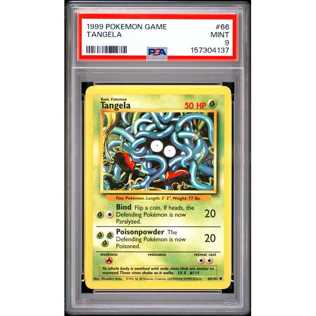 Pokémon TCG: Tangela #66 PSA 9 - Base