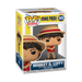 Funko, Inc.’s Funko POP! One Piece: Luffy (Live Action) - #1878 features a vinyl figure of Monkey D. Luffy dressed in his iconic straw hat, red vest, blue shorts, and sandals. The packaging is yellow with One Piece branding and product number 1878.