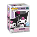 Funko POP! Sanrio: Kuromi with Balloons (#85) vinyl figure by Funko, featuring Kuromi with black jester ears and a pink skull on her forehead, displayed in a collector’s box labeled KUROMI and number 85.