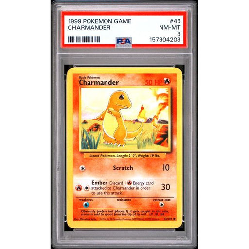 Pokémon TCG: Charmander #46 PSA 8-157304208