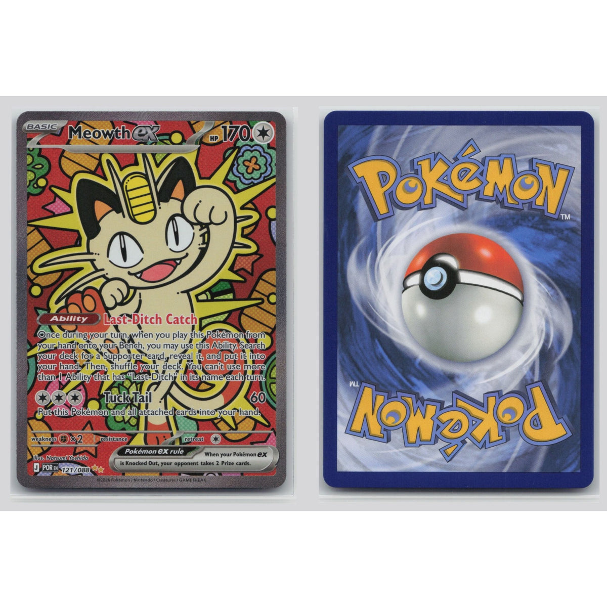 Pokémon TCG, Meowth ex (Scarlet & Violet—Temporal Forces #121)