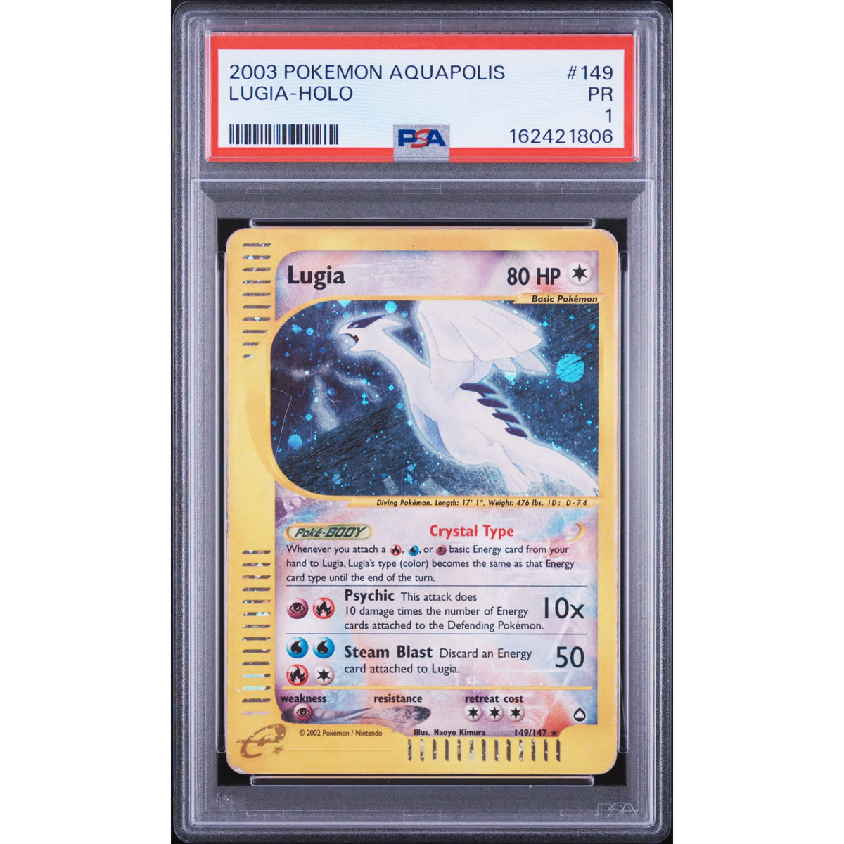 Pokémon TCG: Lugia Holo #149 PSA 1-162421806