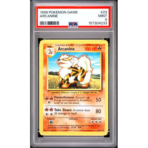 Pokémon TCG: Arcanine #23 PSA 9-157304233