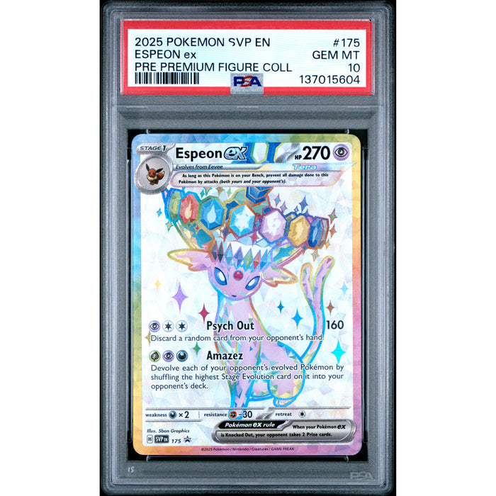 Pokémon TCG: Espeon Ex 175 PSA 10 - Scarlet & Violet Promo