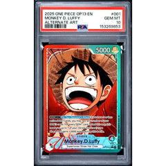One Piece TCG: Monkey D. Luffy #001 PSA 10