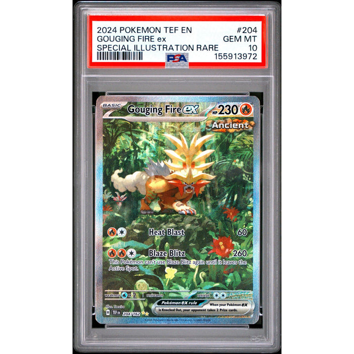 Pokémon TCG: Gouging Fire Ex #204 PSA 10-155913972