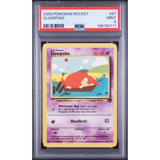 Pokémon TCG: Slowpoke #67 PSA 9-166182111