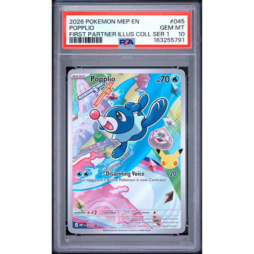 Pokémon TCG: Popplio #045 PSA 10-163255791
