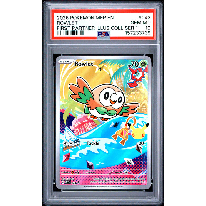 Pokémon TCG: Rowlet #043 PSA 10-157233739