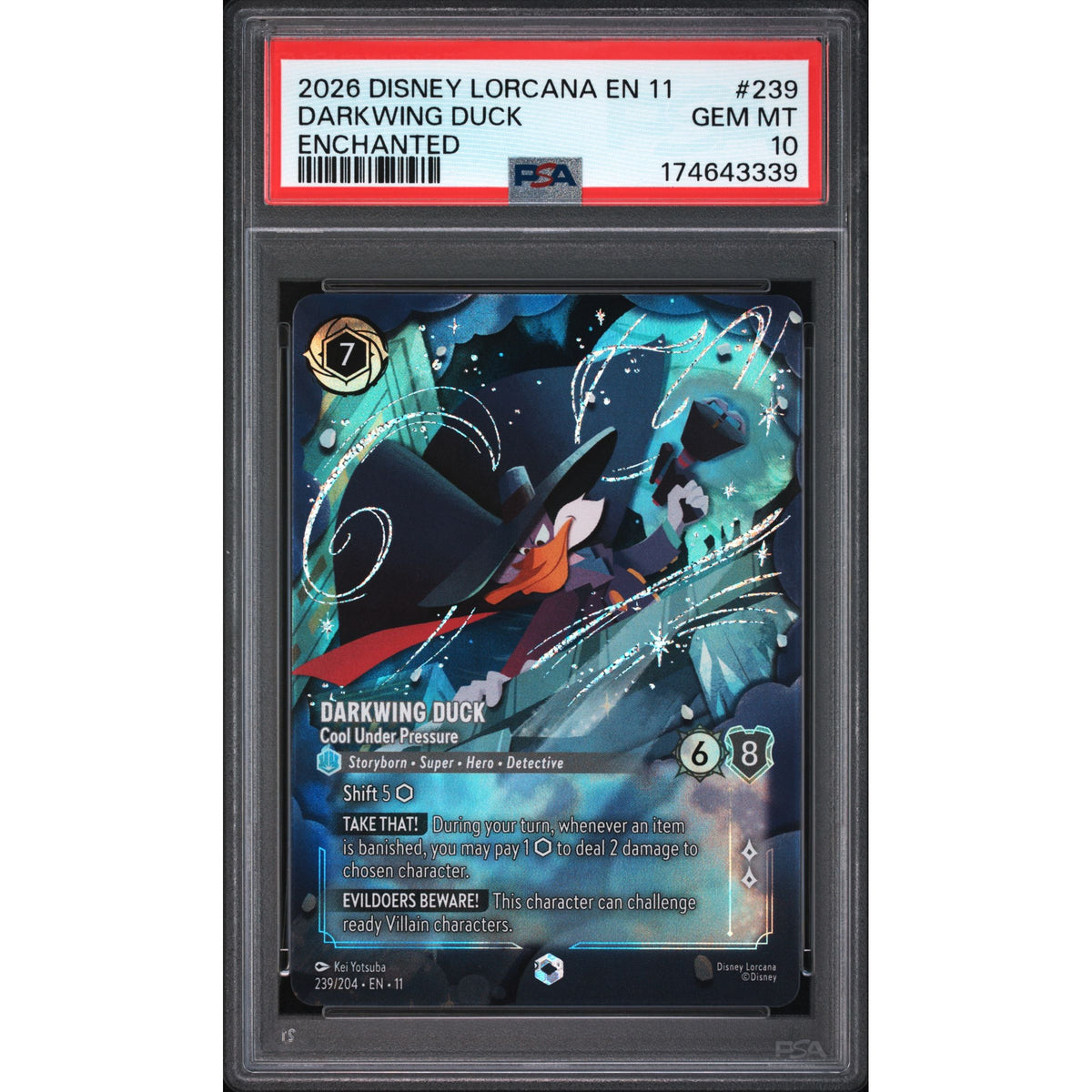 Lorcana: Darkwing Duck #239 PSA 10-174643339