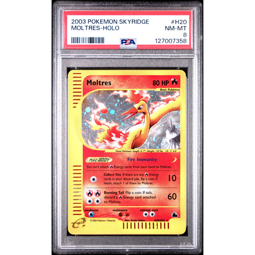 Pokémon TCG: Moltres H20 PSA 8 Holo - Skyridge-127007358