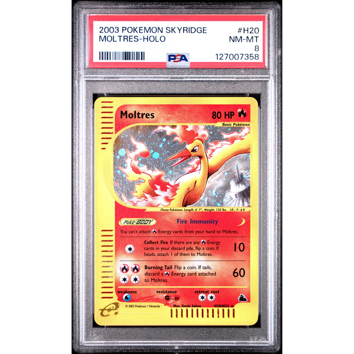 Pokémon TCG: Moltres H20 PSA 8 Holo - Skyridge-127007358