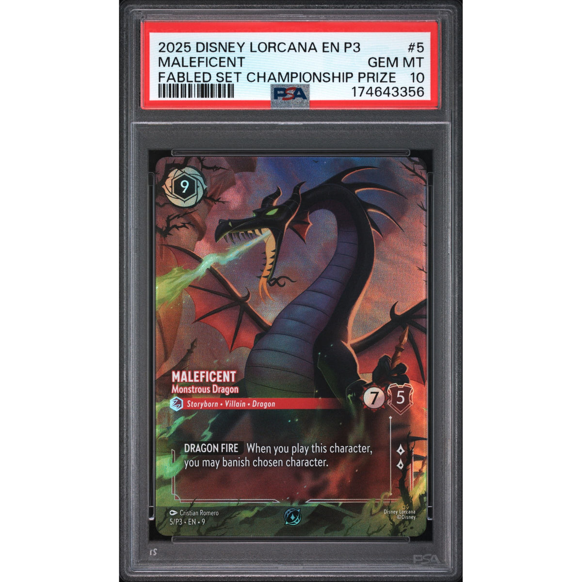 Lorcana: Maleficent #5 PSA 10-174643356