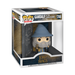 Funko POP! Lord of the Rings: Gandalf with Doors of Durin (#1746) by Funko features Gandalf in a blue hat and robe, displayed next to the illustrated Doors of Durin in a collectible box.