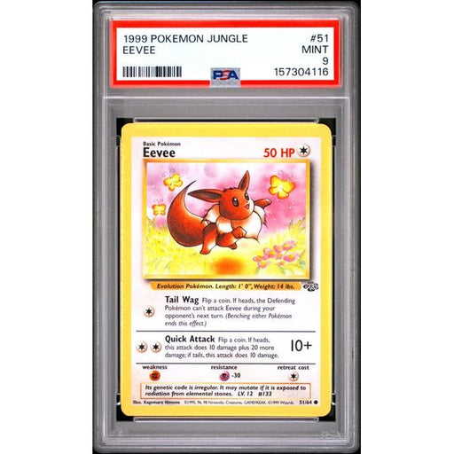 Pokémon TCG: Eevee #51 PSA 9-157304116