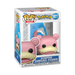 A Funko POP! Pokemon: Slowpoke - #1077 vinyl figure from Funko is shown in its original packaging, with the character visible through a clear window on the front of the box.
