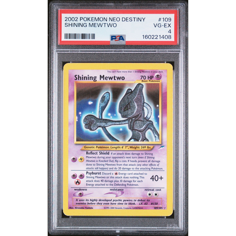 Pokémon TCG: Shining Mewtwo #109 PSA 4 - Neo Destiny