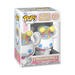 Funko POP! Sanrio: Cinnamoroll with Bunny Ears (#131) by Funko, featuring the adorable Cinnamoroll with blue eyes and colorful flower accessories, comes displayed in a pink-themed box with yellow, blue, and pink accents.