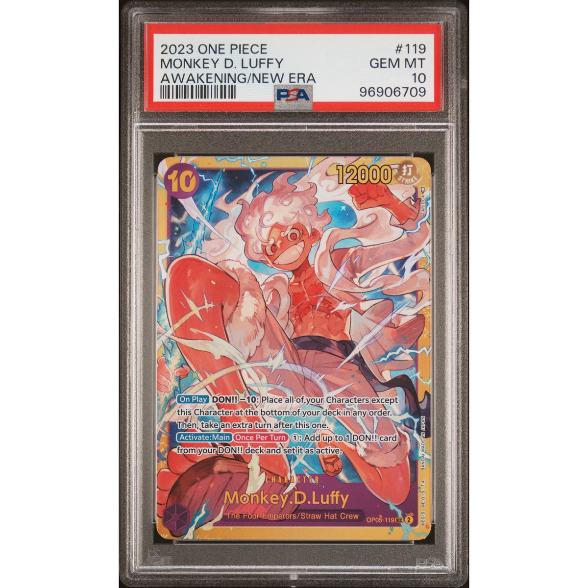 One Piece TCG: Monkey D. Luffy #119 PSA 10-96906709