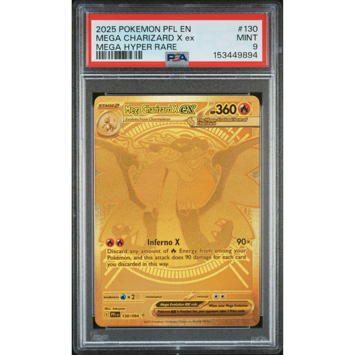 Pokémon TCG: Mega Charizard X Ex #130 PSA 9 - Phantasmal Flames-153449894