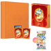 Here’s a rewritten version of your sentence using the provided product data: The Pokémon Company’s Pokemon Flareon Terastal Grand Crystal Gathering Simplified Chinese Binder Gift Box, featuring an orange binder, two Pokémon cards, a fiery red card box, and an 8-count pack with Pokémon-themed artwork—including a character with sunglasses and flames.