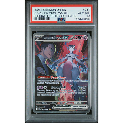 Pokémon TCG: Rocket's Mewtwo Ex #231 PSA 10 - Destined Rivals-157331848