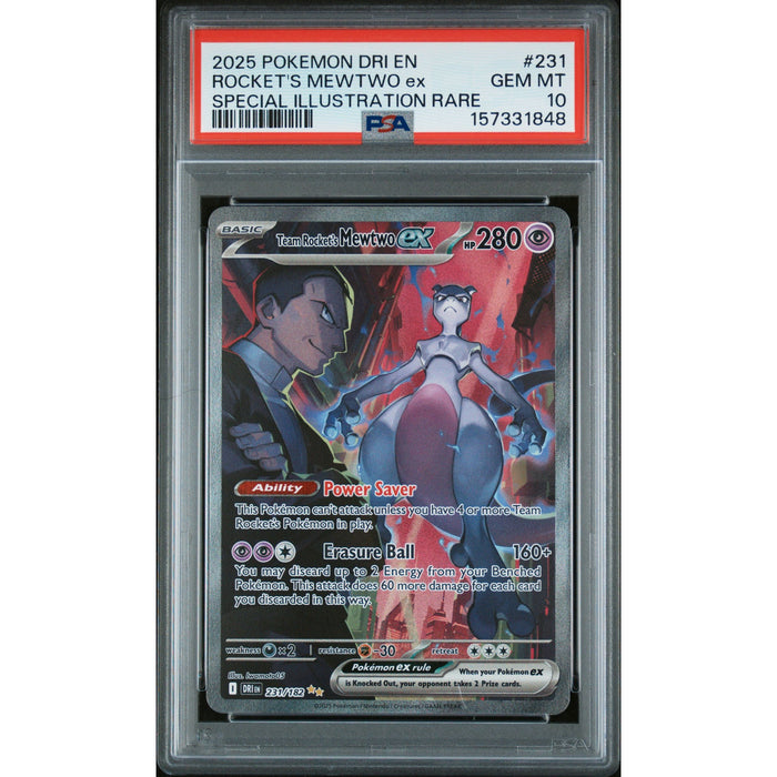 Pokémon TCG: Rocket's Mewtwo Ex #231 PSA 10 - Destined Rivals-157331848