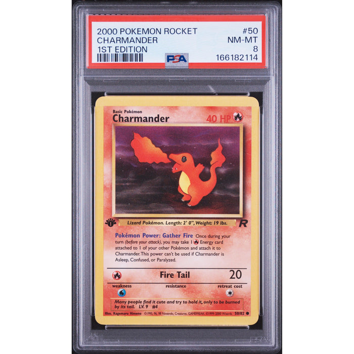 Pokémon TCG: Charmander #50 PSA 8-166182114