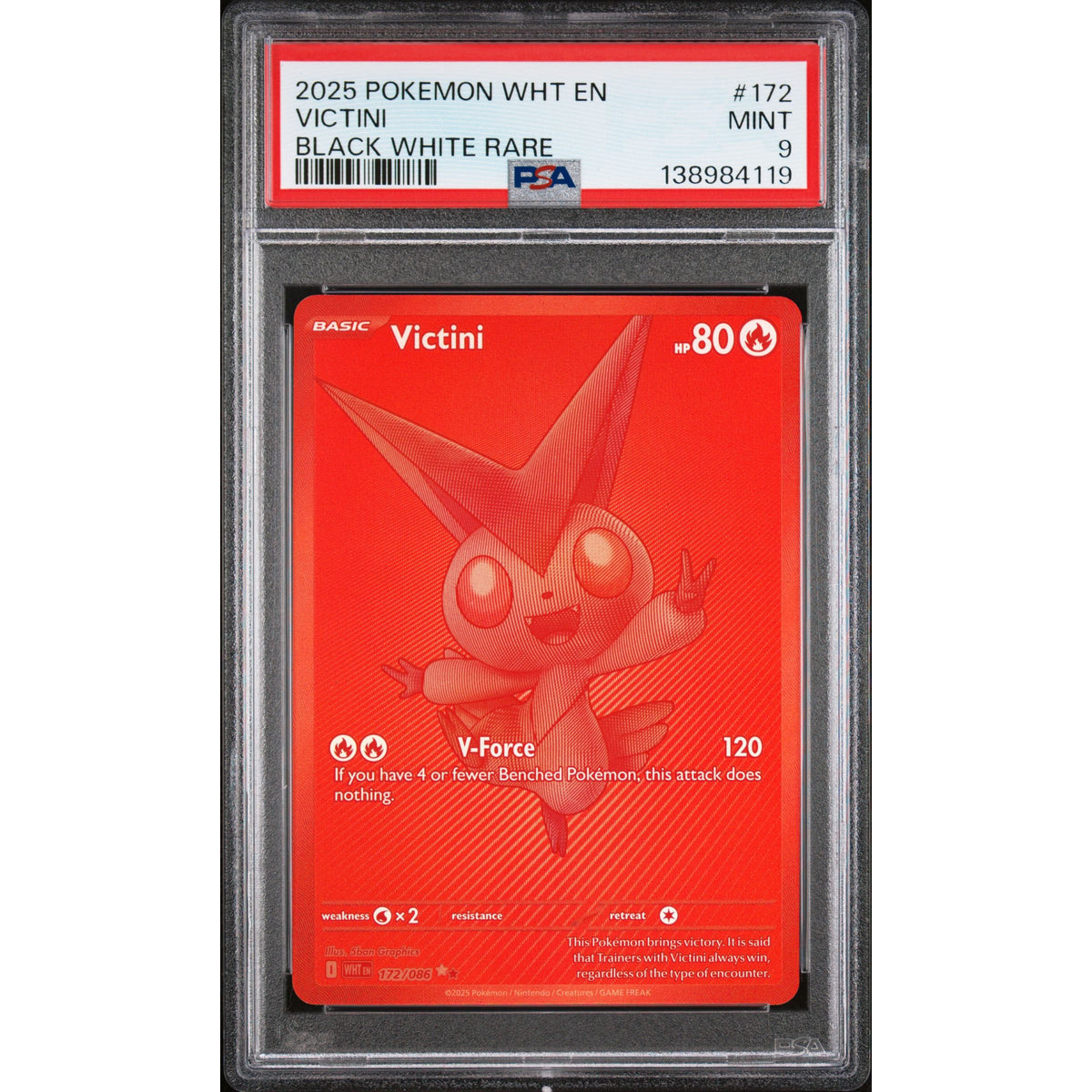 Pokémon TCG: Victini #172 PSA 9-138984119