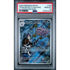 Pokémon TCG: Team Rocket's Weezing #199 PSA 10 - Destined Rivals