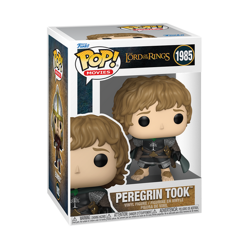 Funko POP! Lord of the Rings: Peregrin Took - #1985 vinyl figure by Funko, displayed in its original packaging with movie-themed branding and the character name visible on the box.