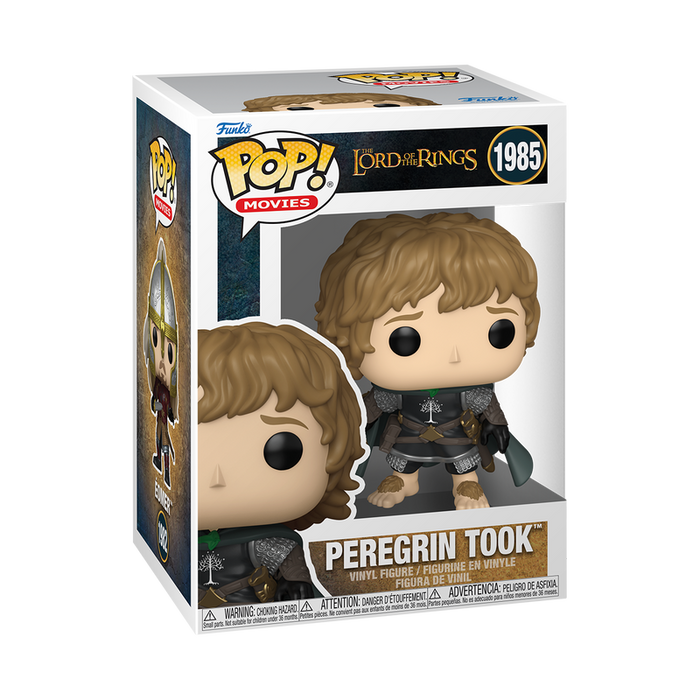 Funko POP! Lord of the Rings: Peregrin Took - #1985 vinyl figure by Funko, displayed in its original packaging with movie-themed branding and the character name visible on the box.